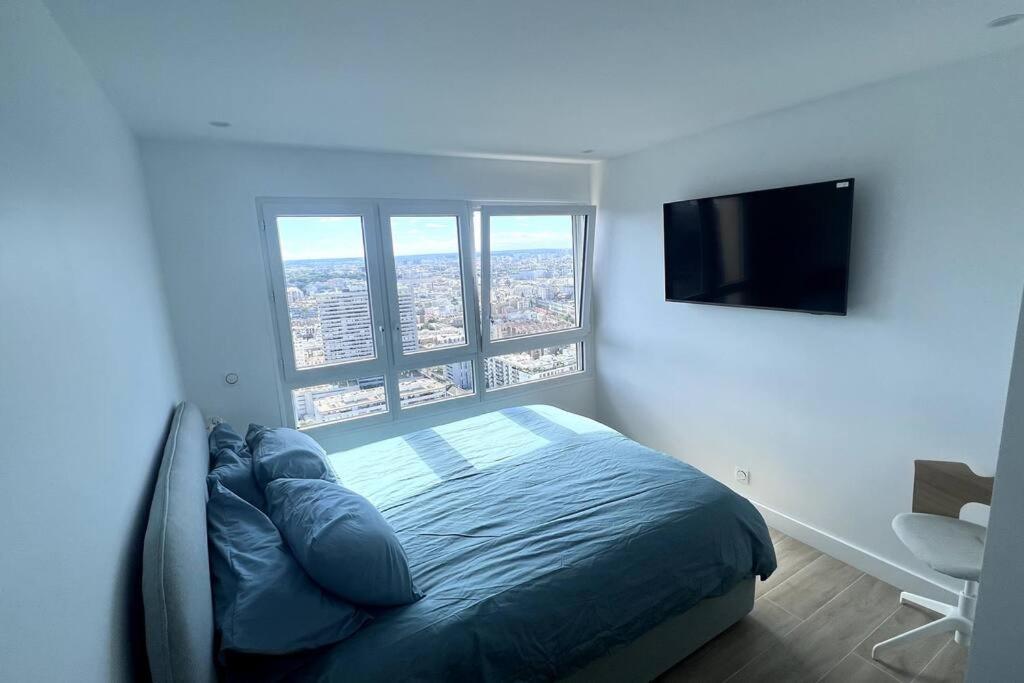 Nice Apartment With Amazing View Of Paris + Parking Kültér fotó