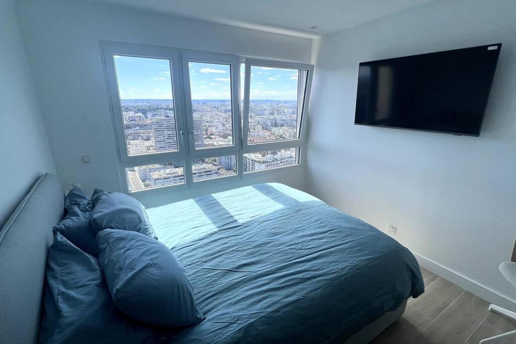 Nice Apartment With Amazing View Of Paris + Parking Kültér fotó